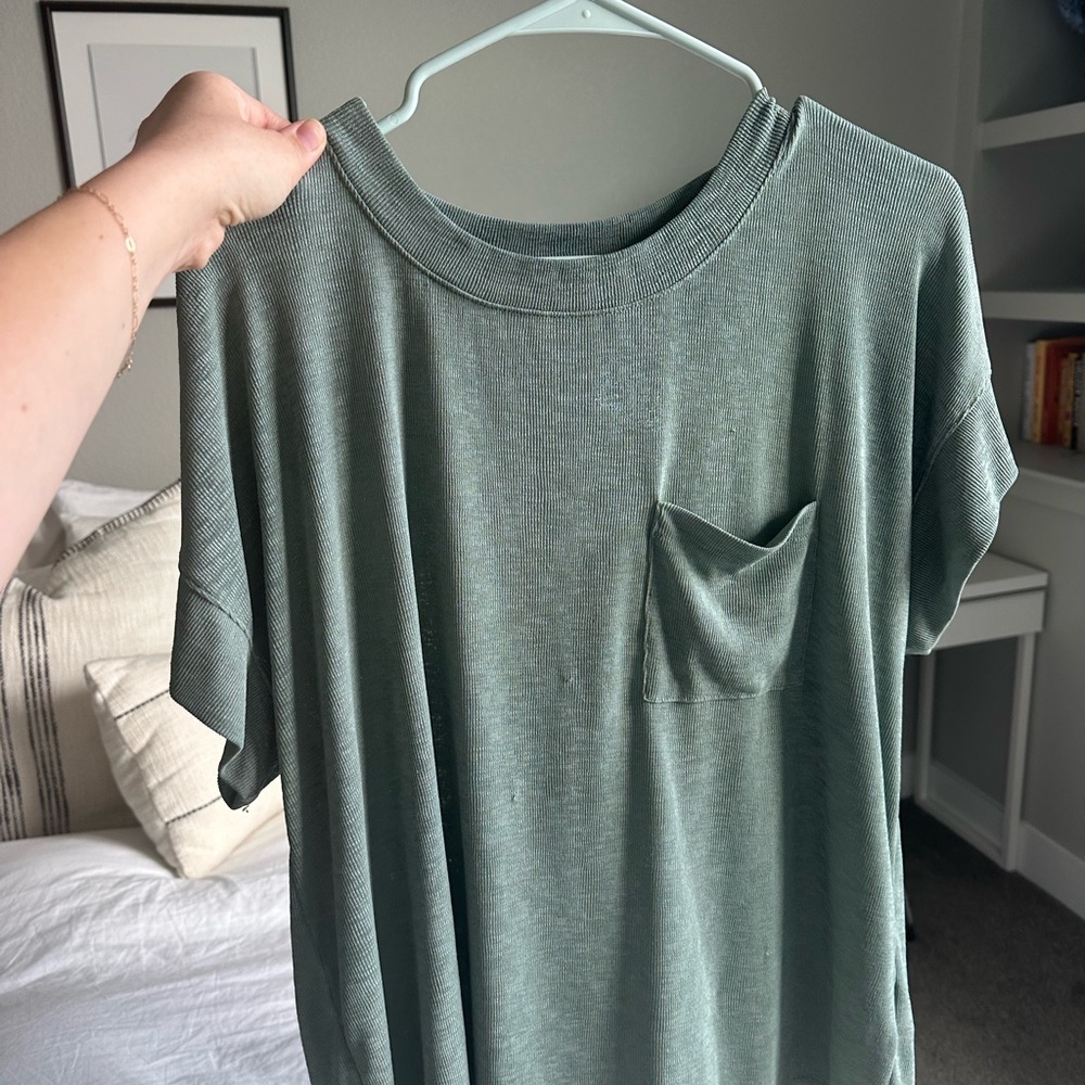 Cozy Madewell Green Top